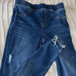 Spank crop jeans